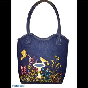2006 stunning detailed denim purse by Cappelli
